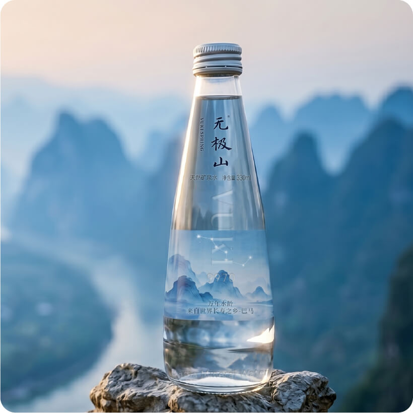无极山高端玻璃瓶